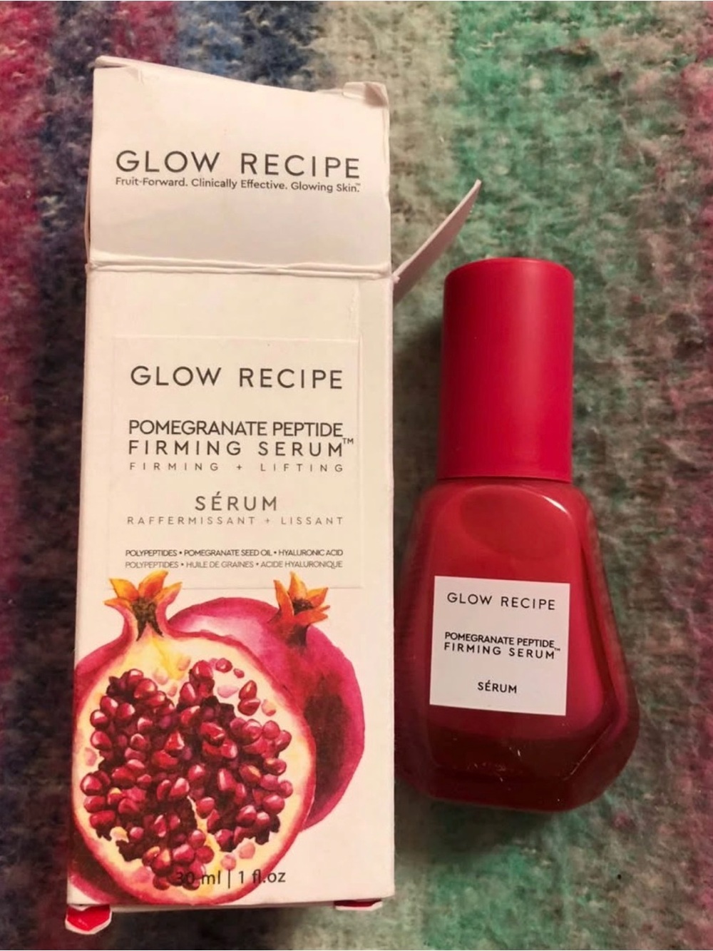 Glow Recipe
Pomegranate Peptide Firming Serum 1oz